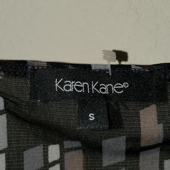 Karen Kane faux wrap long sleeve top - Picture 3 of 6